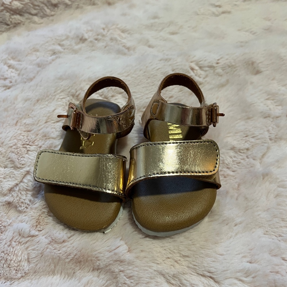 Gold Mia Mini Sandal Size 7 Toddler